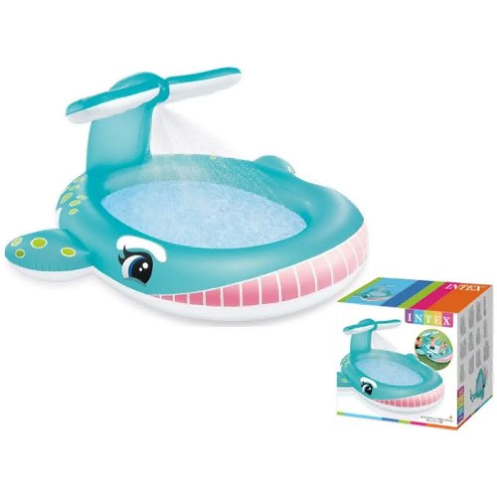 PISCINA EN FORMA DE BALLENA SPRAY- INTEX