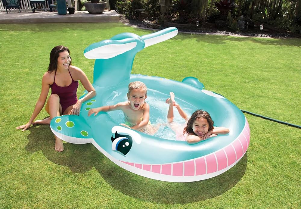 PISCINA EN FORMA DE BALLENA SPRAY- INTEX