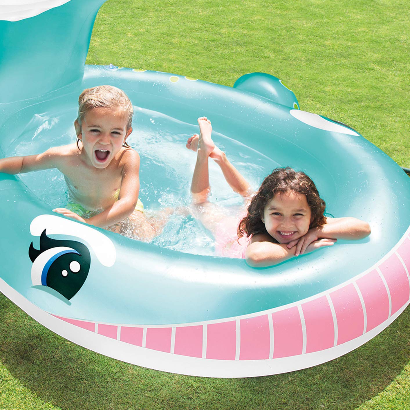 PISCINA EN FORMA DE BALLENA SPRAY- INTEX