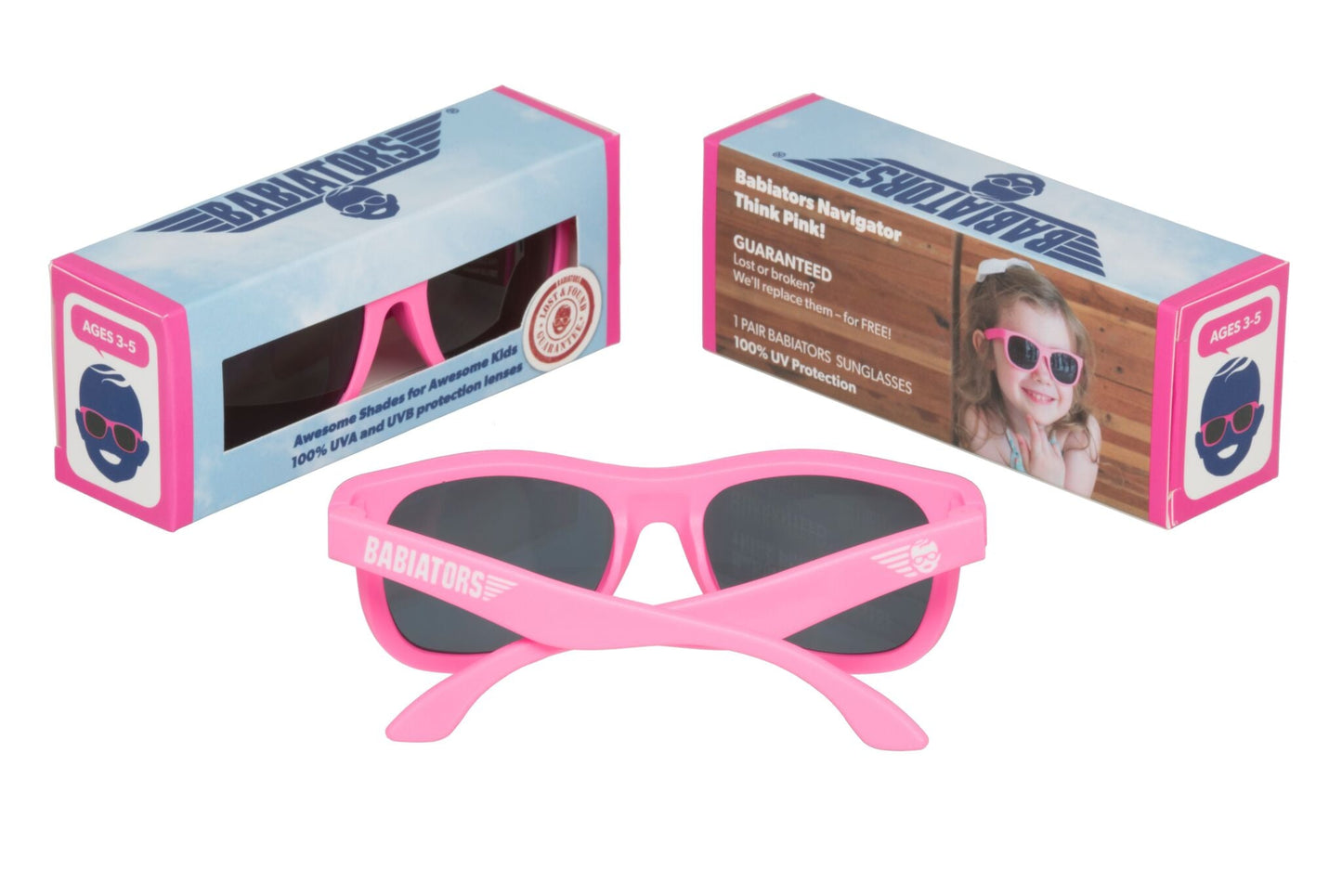 LENTES DE 0 A 2 AÑOS COLOR ROSA- BABIATORS