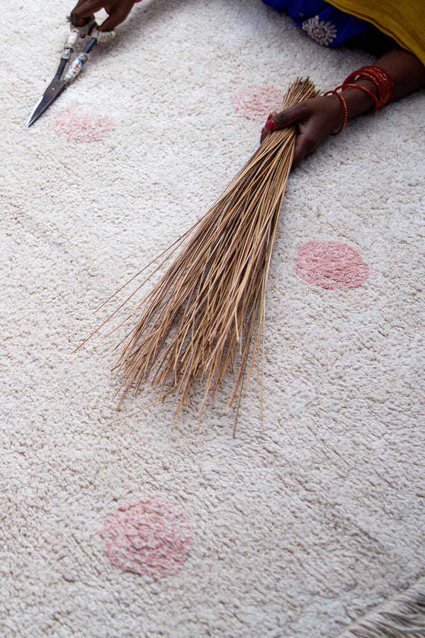 ALFOMBRA HIPPY DOTS VINTAGE NUDE- LORENA CANALS