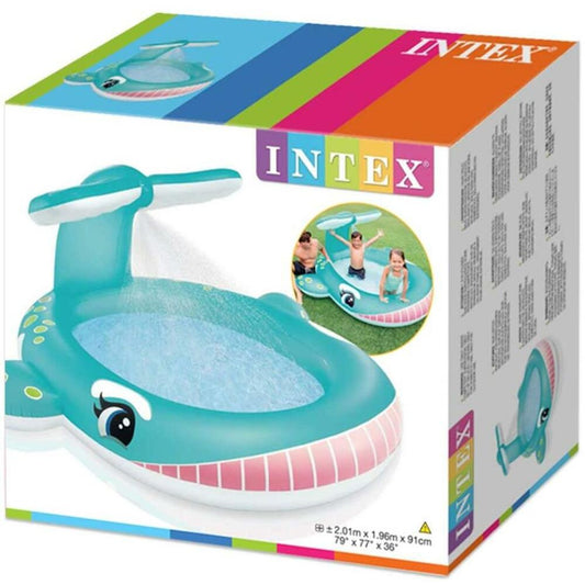 PISCINA EN FORMA DE BALLENA SPRAY- INTEX