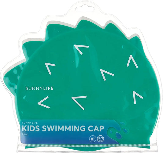 GORRO DE NATACION PARA NIÑO- COCODRILO