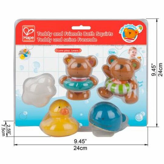 DISPARADOR DE AGUA TEDDY Y AMIGOS- HAPE