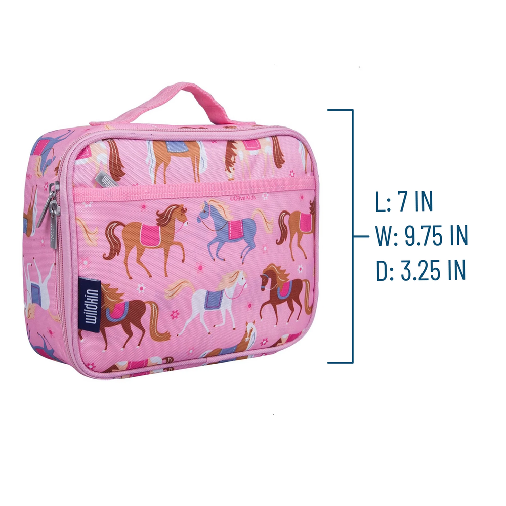 MOCHILA Y LONCHERA DE CABALLO ROSA- WILDKIN